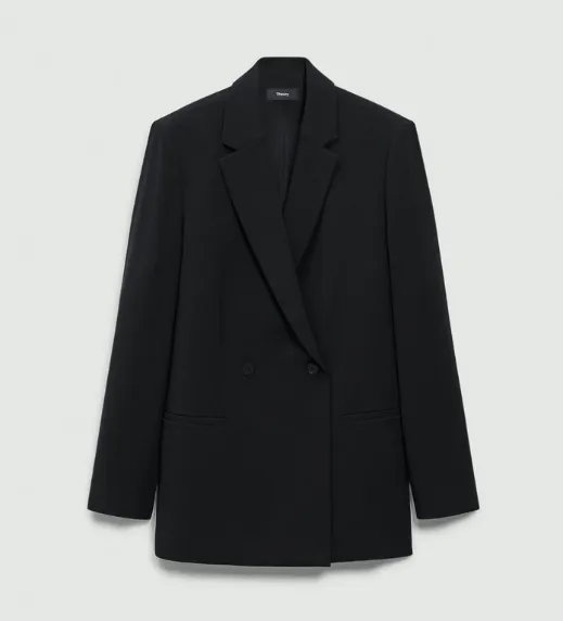 Relaxed Double Breasted Blazer